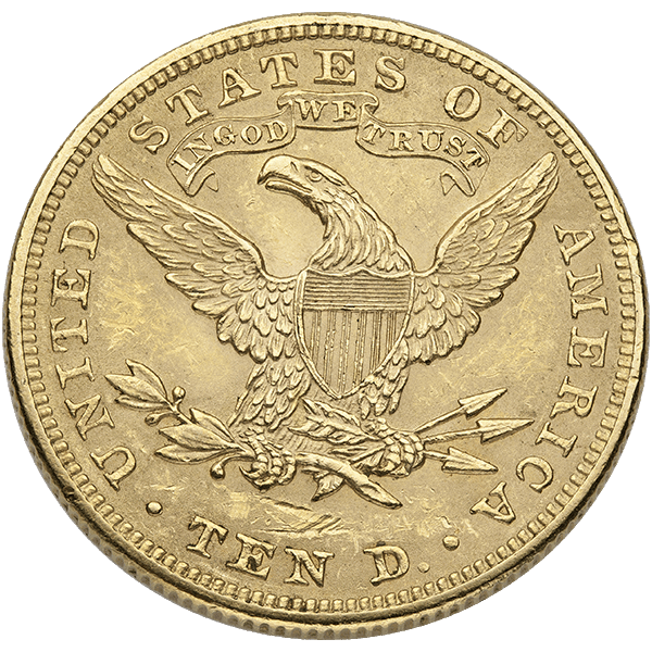 $10 U.S. GOLD LIBERTY AU - Reverse