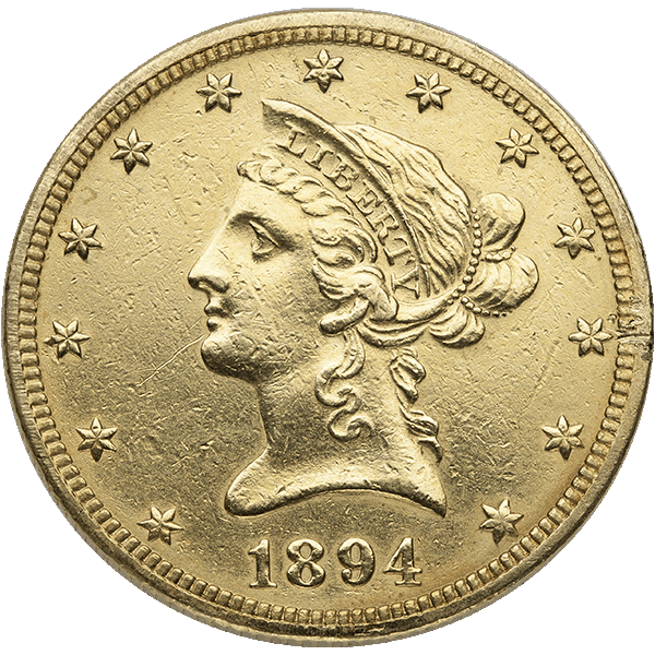 $10 U.S. GOLD LIBERTY LP - Obverse