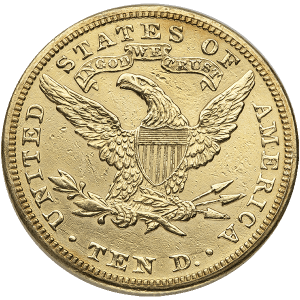 $10 U.S. GOLD LIBERTY LP - Reverse