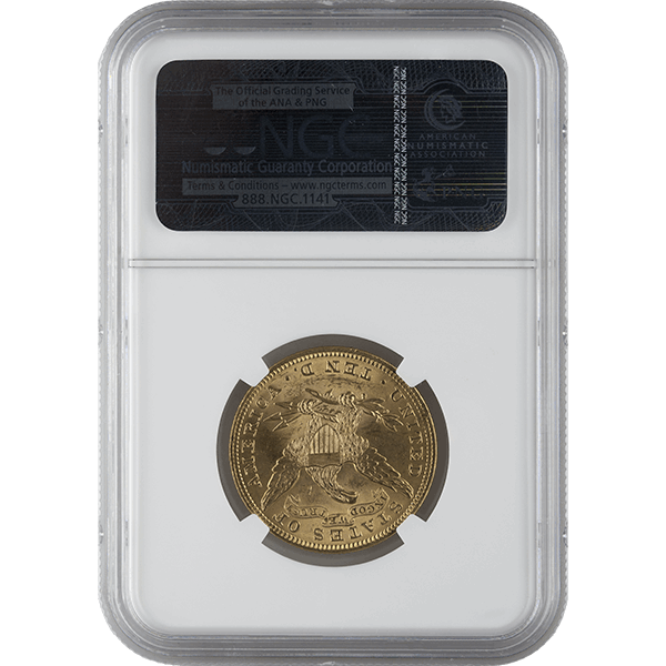 $10 LIBERTY U.S. GOLD NGC-63 - Reverse
