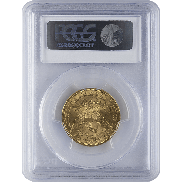 $10 LIBERTY U.S. GOLD PCGS-61 - Reverse