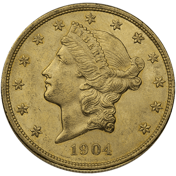 $20 U.S. GOLD LIBERTY AU - Obverse