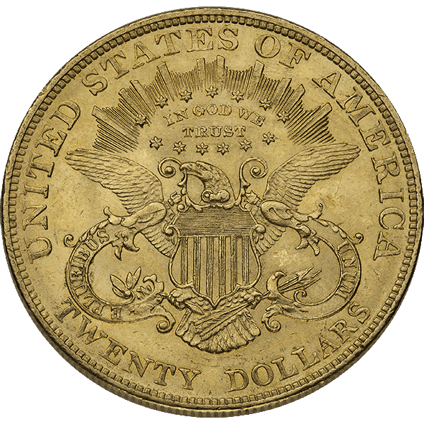 $20 U.S. GOLD LIBERTY AU - Reverse