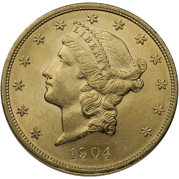 $20 U.S. GOLD LIBERTY BU - Obverse