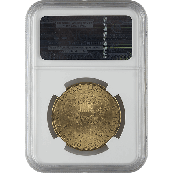 $20 U.S. GOLD LIBERTY NGC62 - Reverse