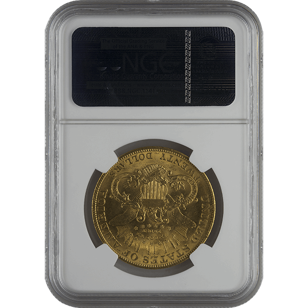 $20 U.S. GOLD LIBERTY NGC63 - Reverse