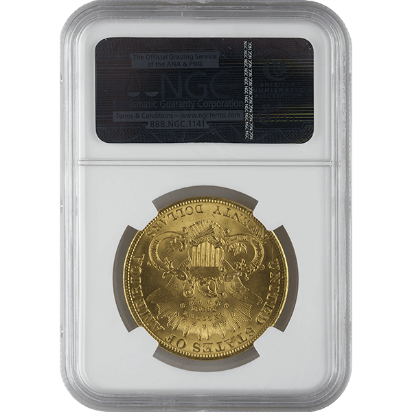 $20 U.S. GOLD LIBERTY NGC64 - Reverse