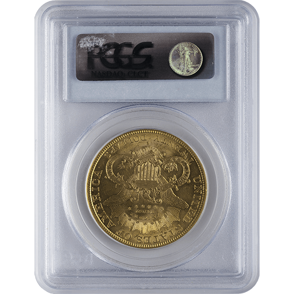 $20 U.S. GOLD LIBERTY PCGS61 - Reverse