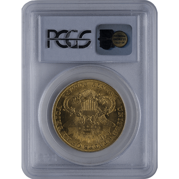 $20 U.S. GOLD LIBERTY PCGS65 - Reverse