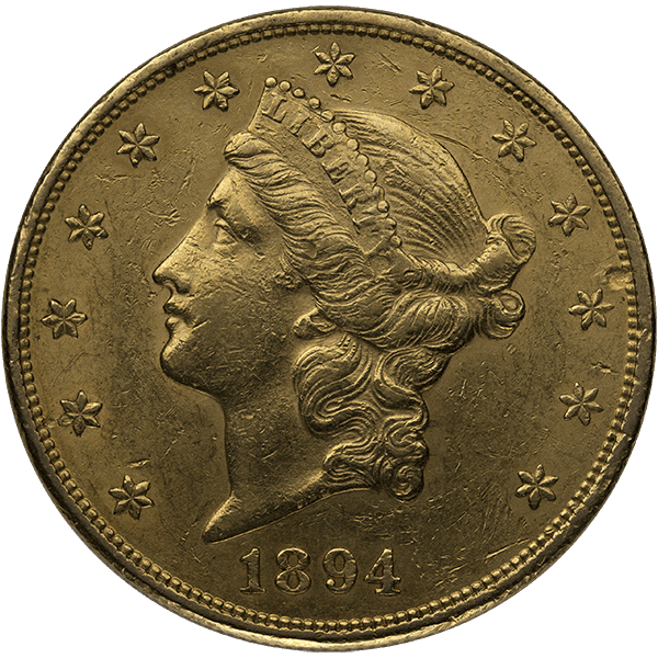 $20 U.S. GOLD LIBERTY XF - Obverse