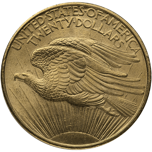 $20 U.S. GOLD SAINT AU - Reverse