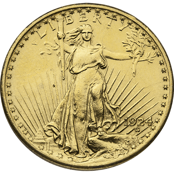 $20 U.S. GOLD SAINT LP - Obverse