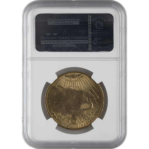$20 U.S. GOLD SAINT NGC62 - Reverse