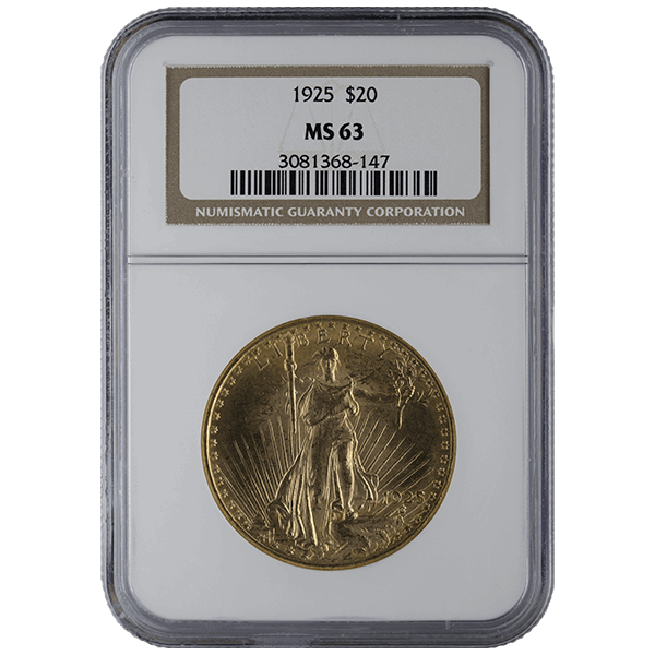 $20 U.S. GOLD SAINT NGC63 - Obverse