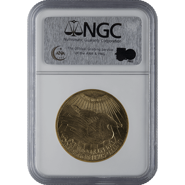 $20 U.S. GOLD SAINT NGC63 - Reverse