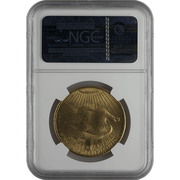 $20 U.S. GOLD SAINT NGC64 NO MOTTO - Reverse