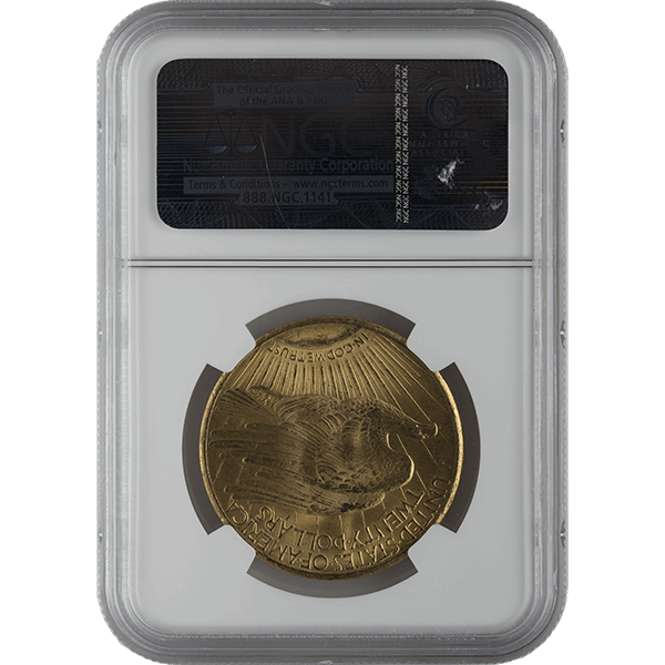 $20 U.S. GOLD SAINT NGC65 - Reverse