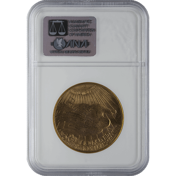 $20 U.S. GOLD SAINT NGC66 - Reverse