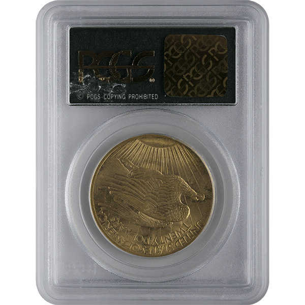 $20 U.S. GOLD SAINT PCGS61 - Reverse