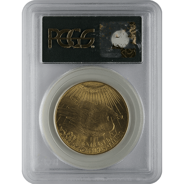 $20 U.S. GOLD SAINT PCGS63 - Reverse