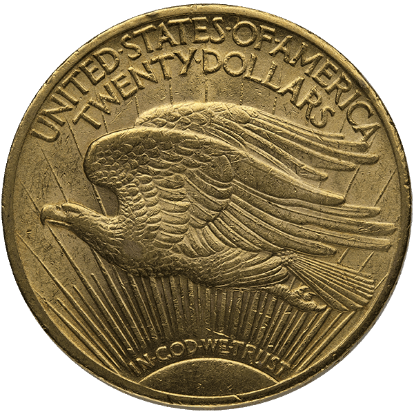 $20 U.S. GOLD SAINT XF - Reverse