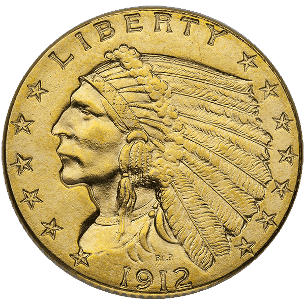 $2.5 U.S GOLD INDIAN BU - Obverse