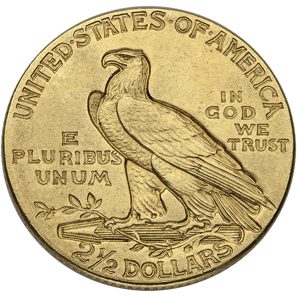 $2.5 U.S. GOLD INDIAN XF - Reverse