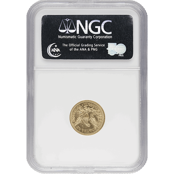 $2.5 U.S. GOLD LIBERTY NGC61 - Reverse