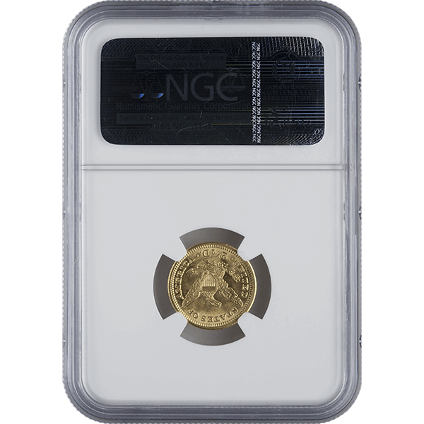 $2.5 U.S. GOLD LIBERTY NGC62 - Reverse
