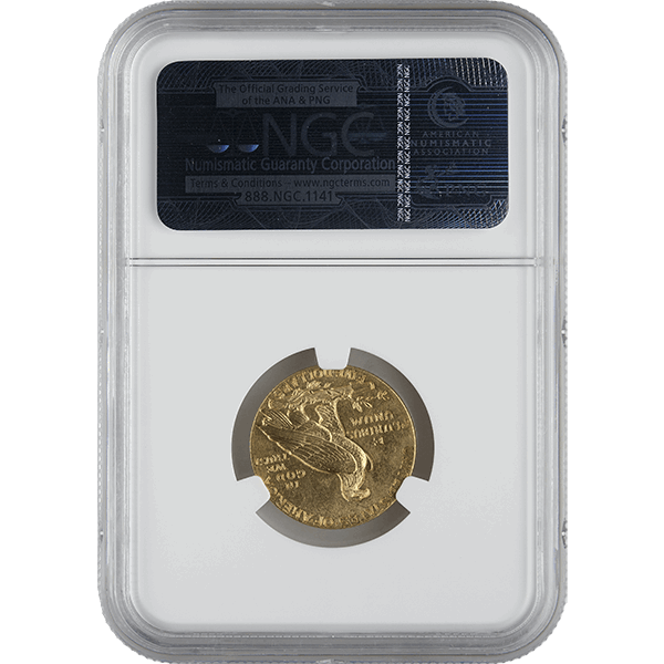 $5 U.S. GOLD INDIAN NGC61 - Reverse
