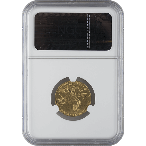 $5 U.S. GOLD INDIAN NGC63 - Reverse