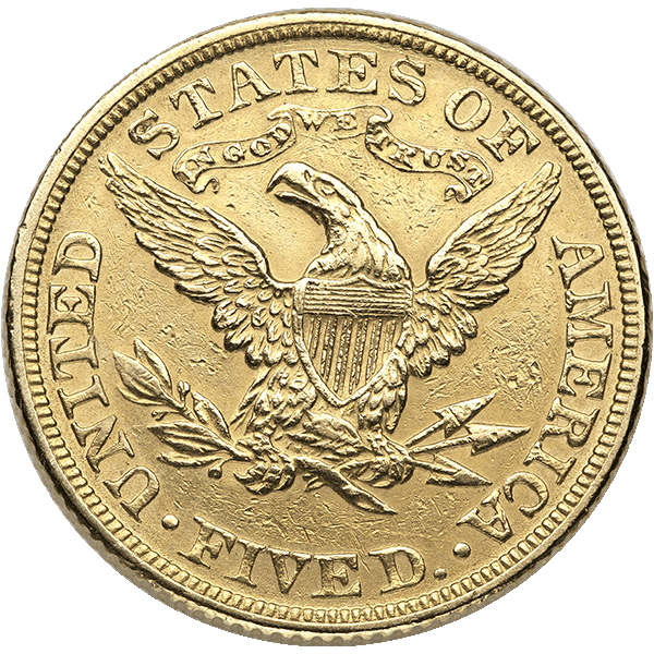 $5 U.S. GOLD LIBERTY LP - Reverse