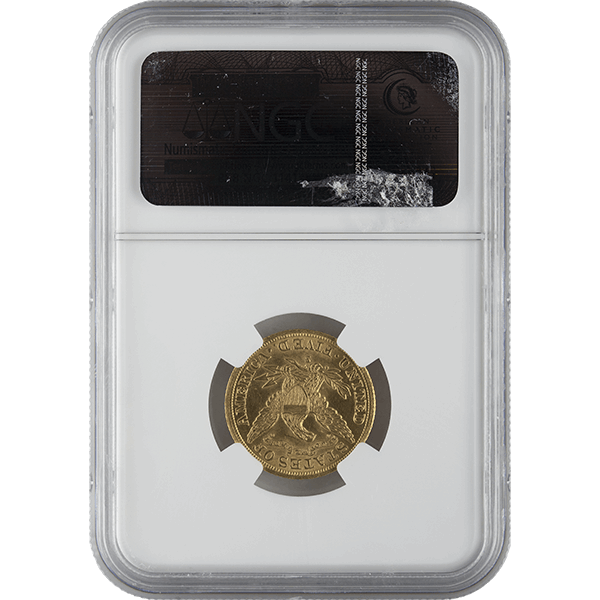 $5 U.S. GOLD LIBERTY NGC MS62 - Reverse