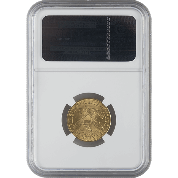 $5 U.S. GOLD LIBERTY NGC MS65 - Reverse