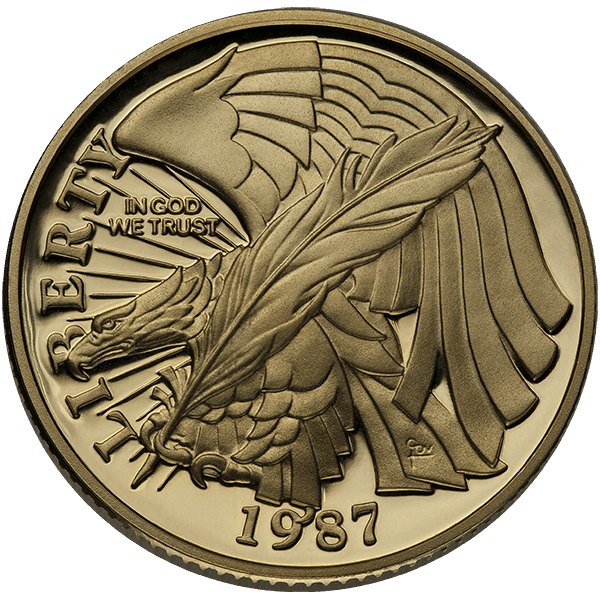 $5 MODERN GOLD COMMEMORATIVE MISC DESIGN - Reverse