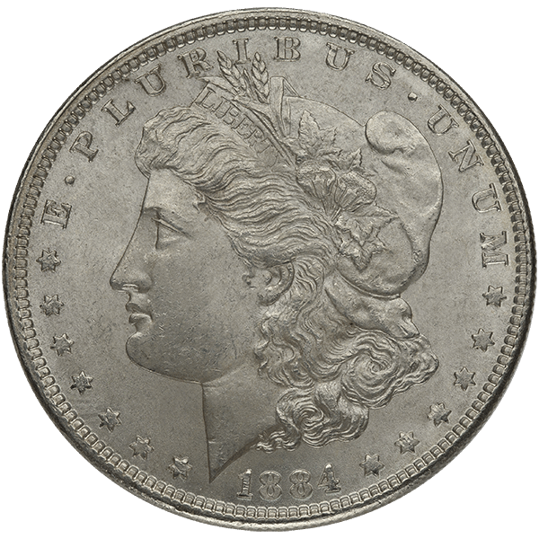 AMERICAN SILVER MORGAN DOLLAR AU - Obverse