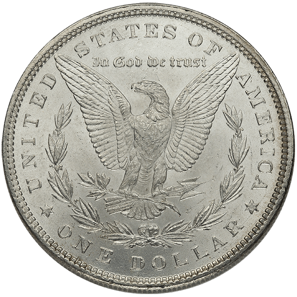 AMERICAN SILVER MORGAN DOLLAR AU - Reverse