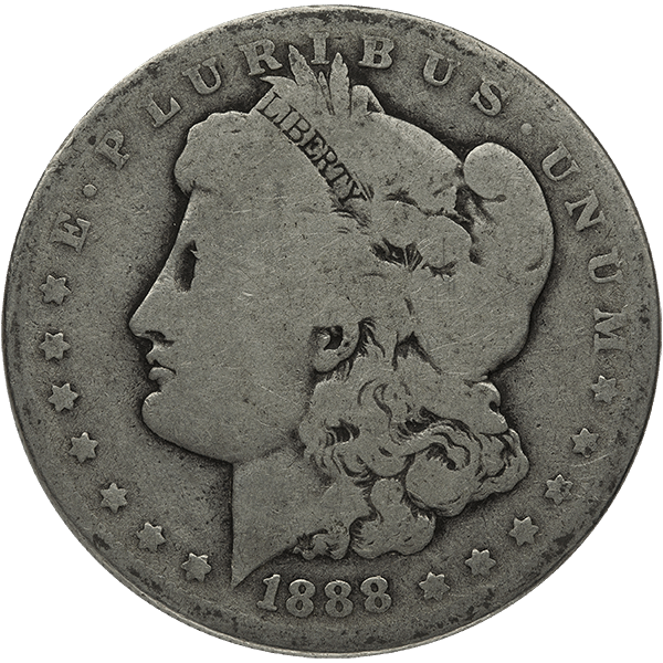 AMERICAN SILVER MORGAN DOLLAR GOOD - Obverse