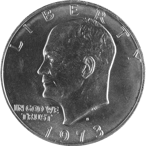 SILVER EISENHOWER DOLLAR CIRCULATED AND UNCIRCULATED - Obverse