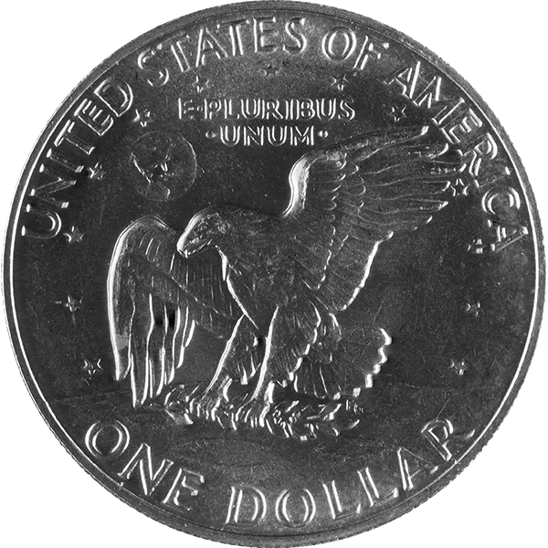 SILVER EISENHOWER DOLLAR CIRCULATED AND UNCIRCULATED - Reverse