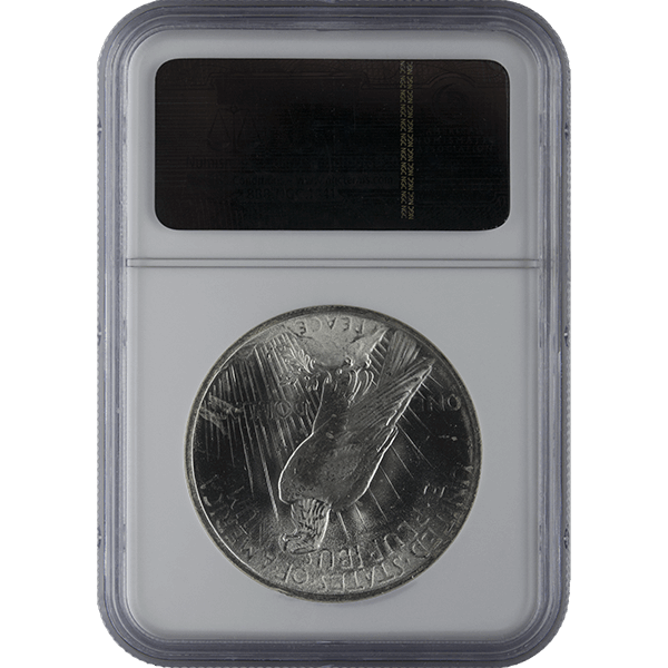 1921-1935 AMERICAN SILVER PEACE DOLLAR NGC64 - Reverse