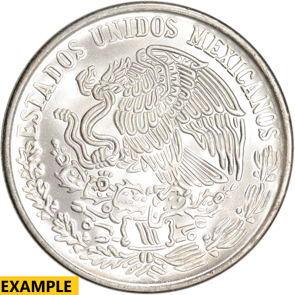 1977-1979 MEXICAN 100 PESO SILVER - Reverse