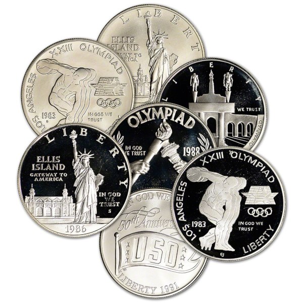 $1 SILVER DOLLAR COMMEMORATIVE IN THE CAPSULE - Obverse