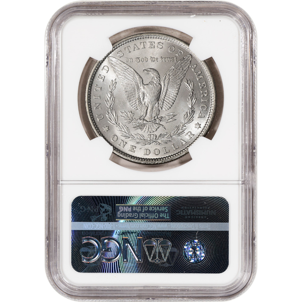 1881-S MORGAN SILVER DOLLAR NGC BU G.T. MORGAN LABEL - Reverse