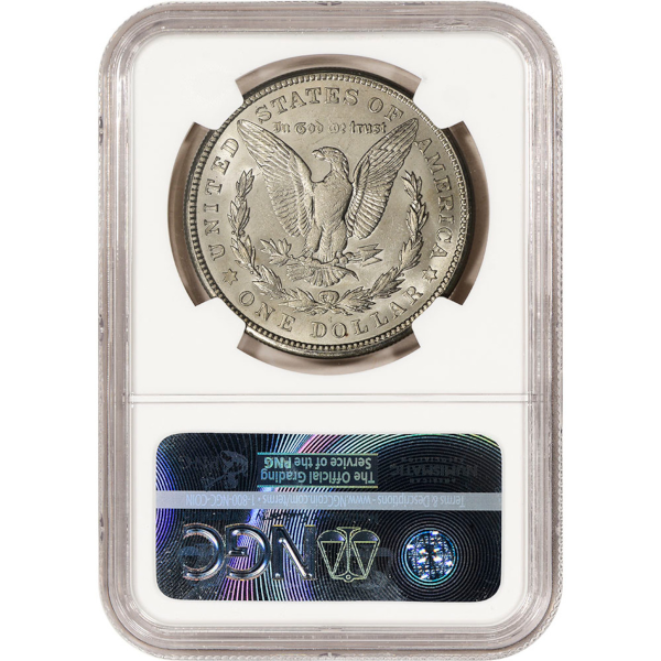 1921-S MORGAN SILVER DOLLAR NGC BU G.T. MORGAN LABEL - Reverse