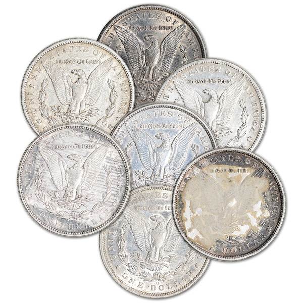 AMERICAN SILVER MORGAN $ EXTRA FINE DETAILS - Reverse