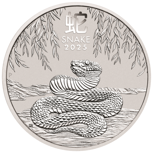 2025 KILO PERTH MINT SILVER SNAKE (LUNAR SERIES) - Obverse