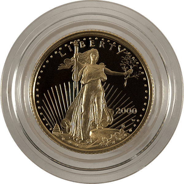 1/10 OZ AMERICAN GOLD EAGLE PROOF (CAPS OR SLABS) - Obverse