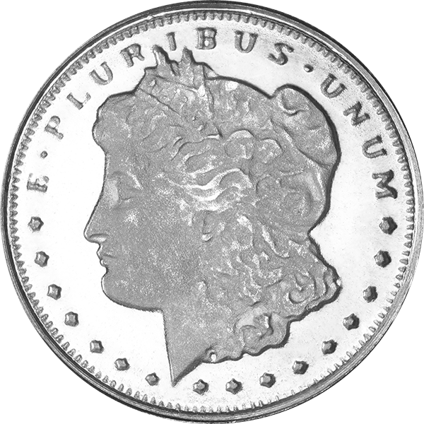 1/10 OZ SILVER ROUND MORGAN - Obverse